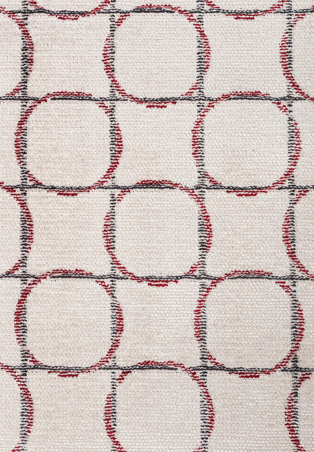 Equinox Charcoal - Red Rug