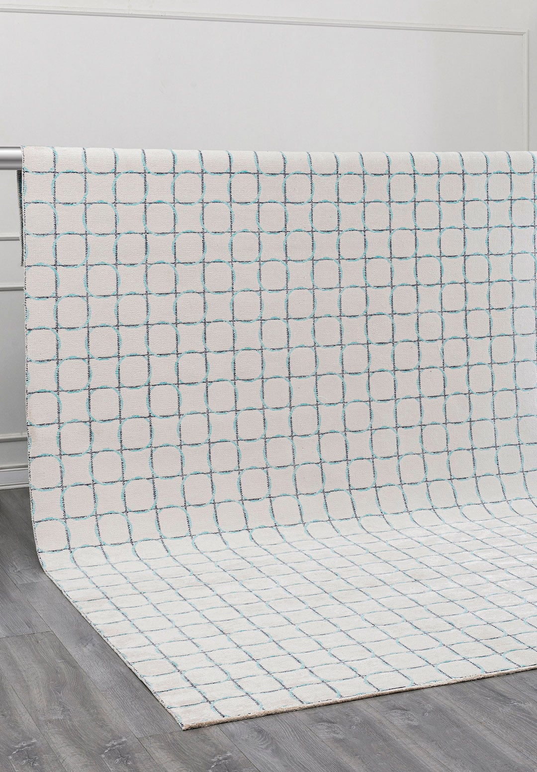 Equinox Dark Navy - Turquoise Rug