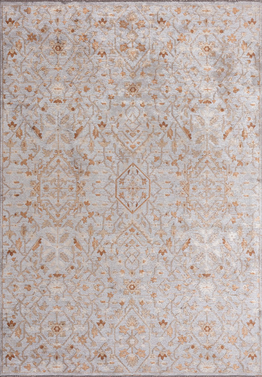 Fleur Dark Beige - Light Grey Rug