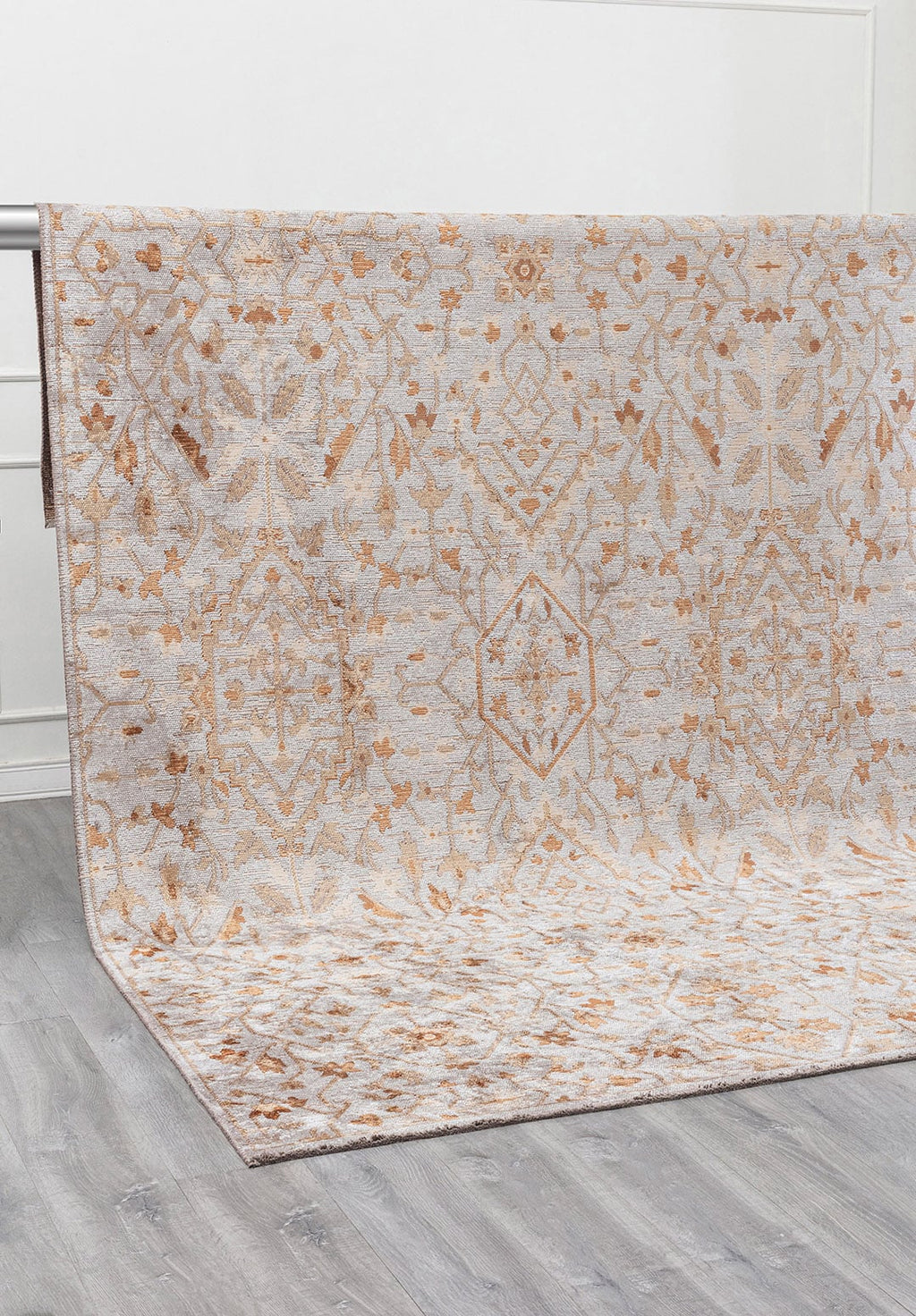 Fleur Dark Beige - Light Grey Rug