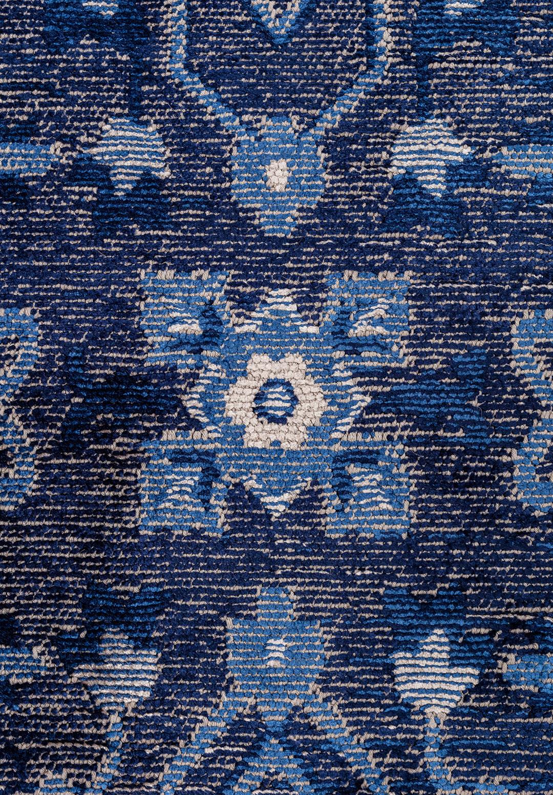 Fleur Stone - Navy Blue Rug