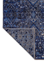 Fleur Stone - Navy Blue Rug