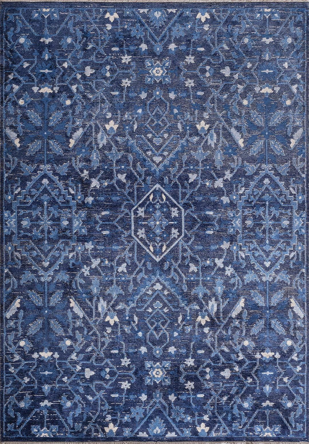 Fleur Stone - Navy Blue Rug