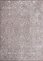 Fleur Bone - Dark Grey Rug