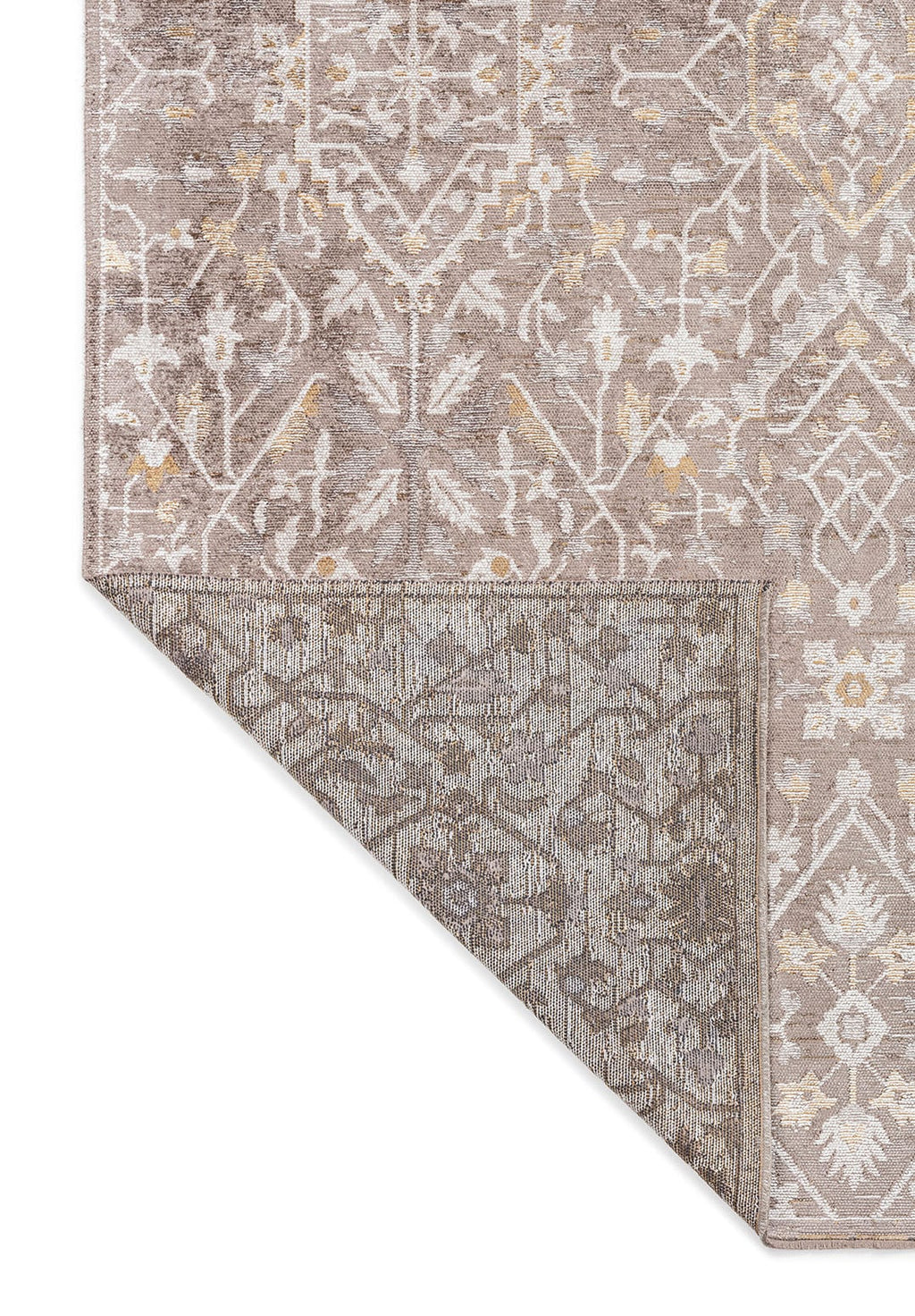 Fleur Bone - Dark Grey Rug