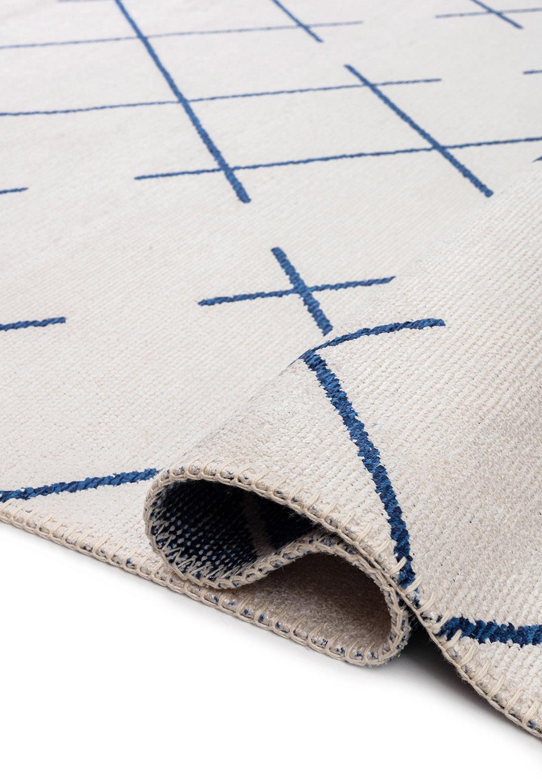 Fuse Dark Navy - Ecru Rug