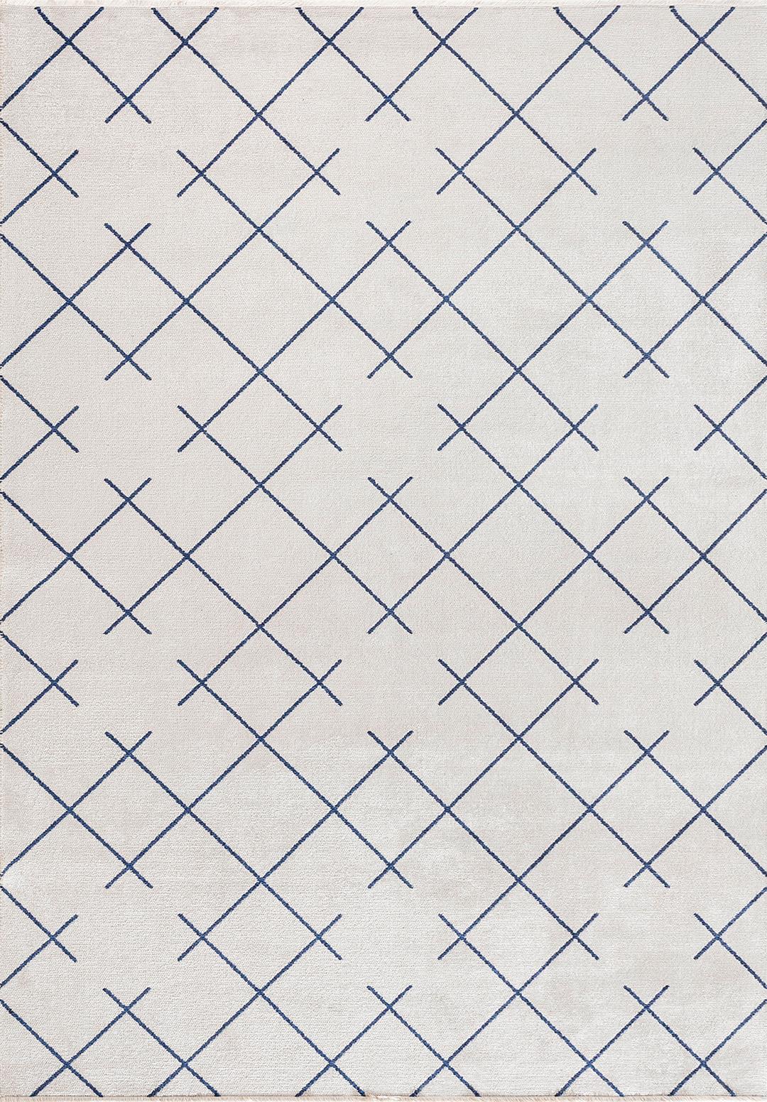 Fuse Dark Navy - Ecru Rug