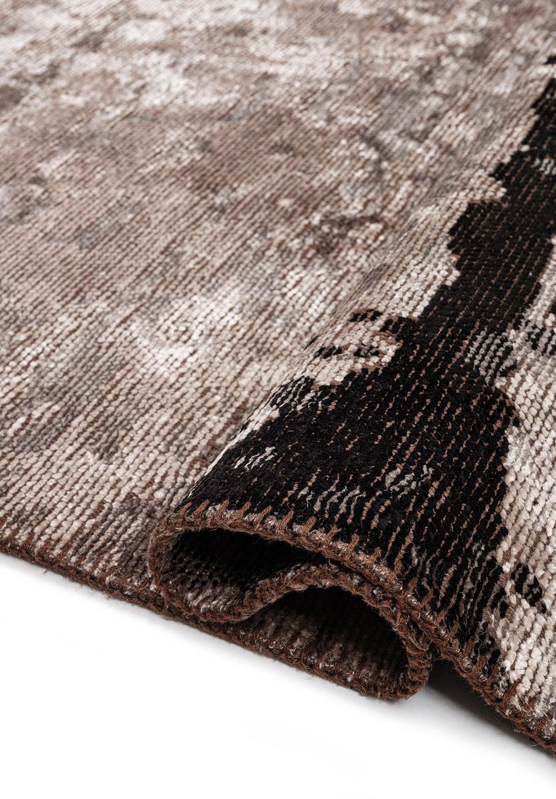 Dusk Dark Grey - Bone Rug