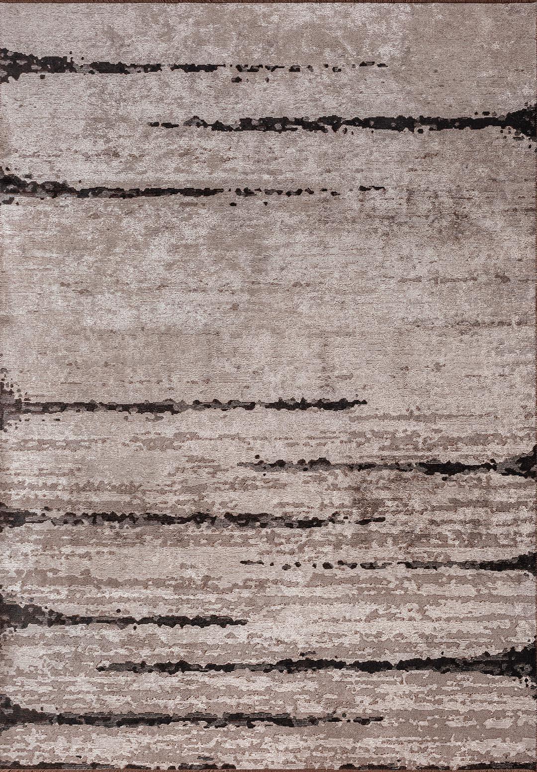 Dusk Dark Grey - Bone Rug