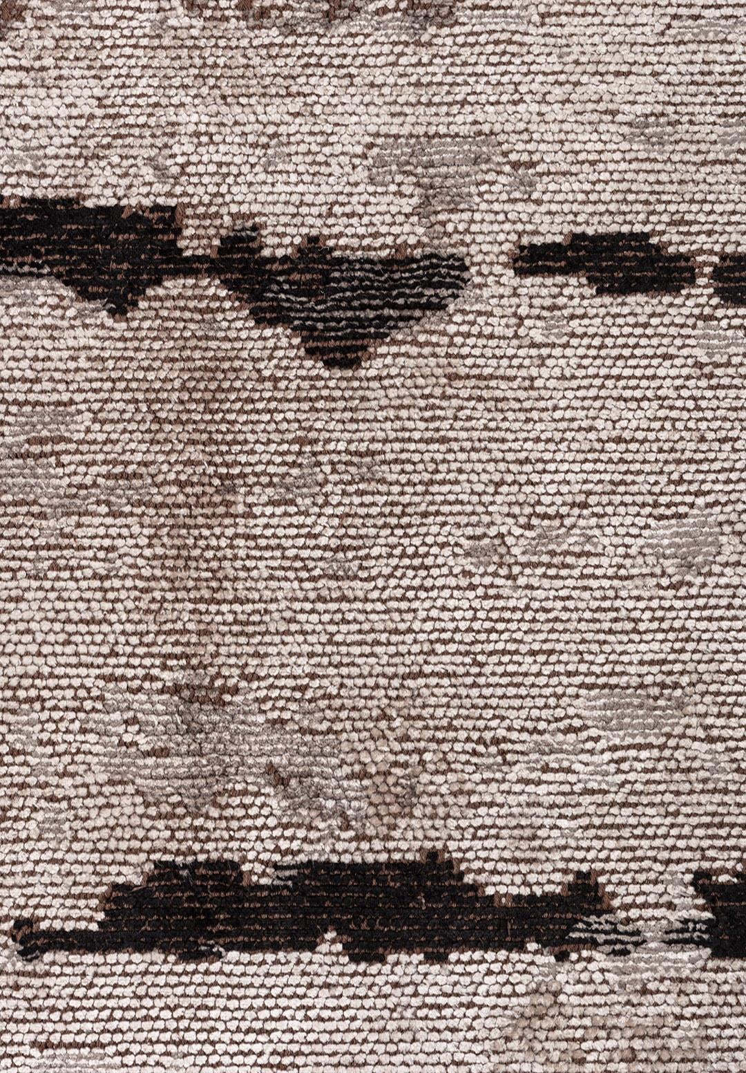 Dusk Dark Grey - Bone Rug