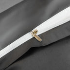 Neo Deep Grey Silky Egyptian Cotton Bedding Set