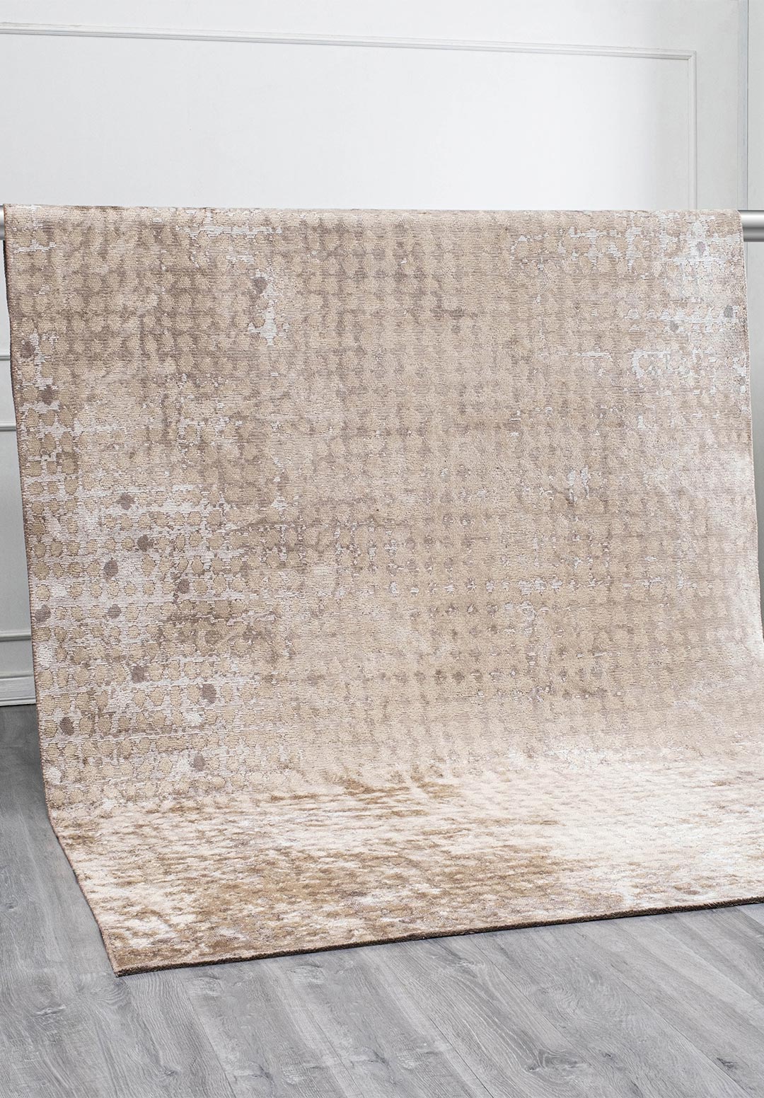Dots White - Beige Rug