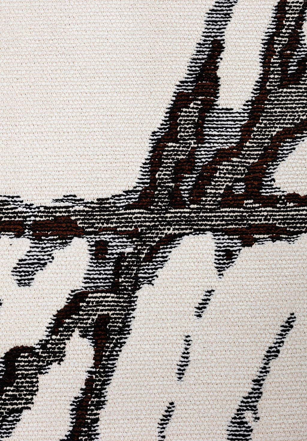 Crack Black - White Rug