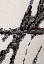 Crack Black - White Rug