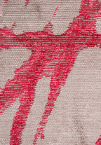 Crack Magenta - Grey Rug