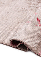 Crack Magenta - Grey Rug