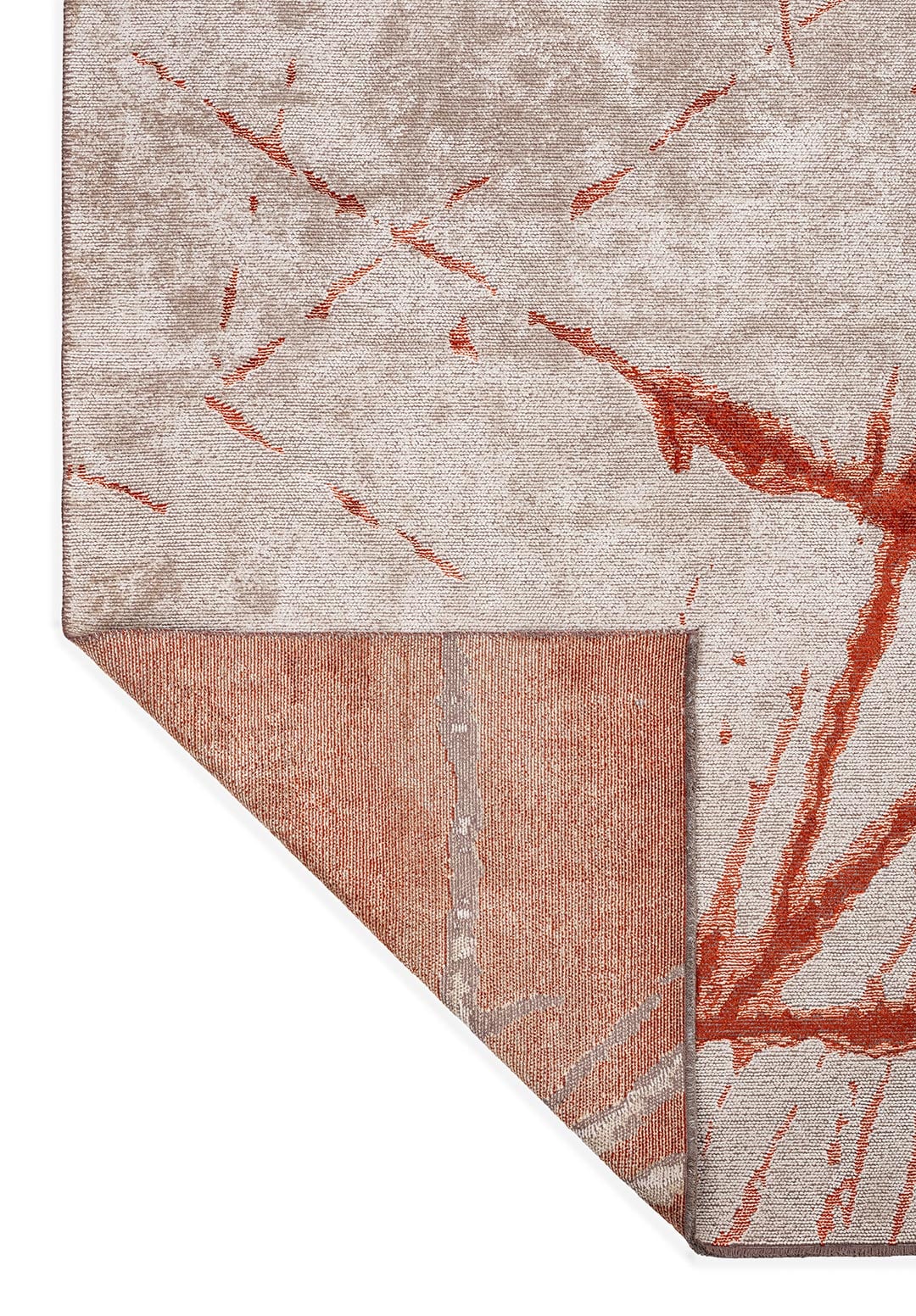 Crack Rust - Bone Rug