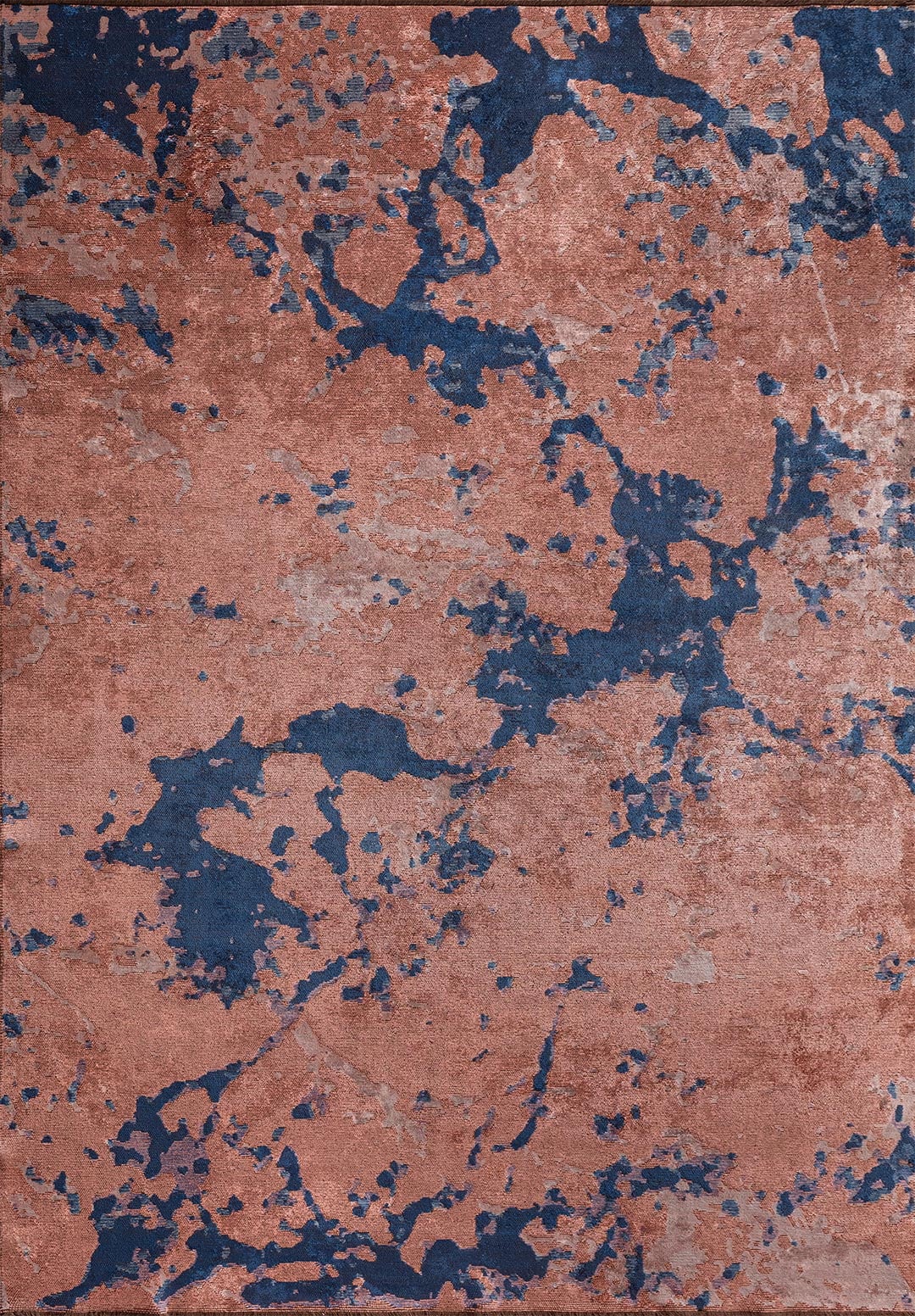Flash Navy Blue - Light Coral Rug