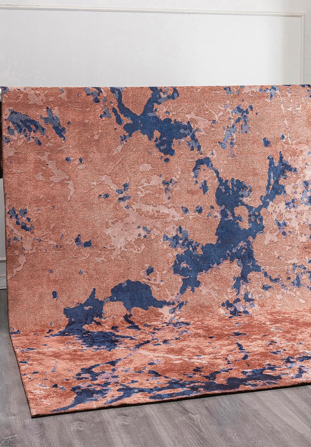 Flash Navy Blue - Light Coral Rug