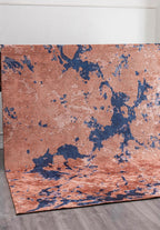 Flash Navy Blue - Light Coral Rug