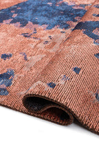 Flash Navy Blue - Light Coral Rug