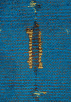 Maya Dark Brown - Cyan Rug