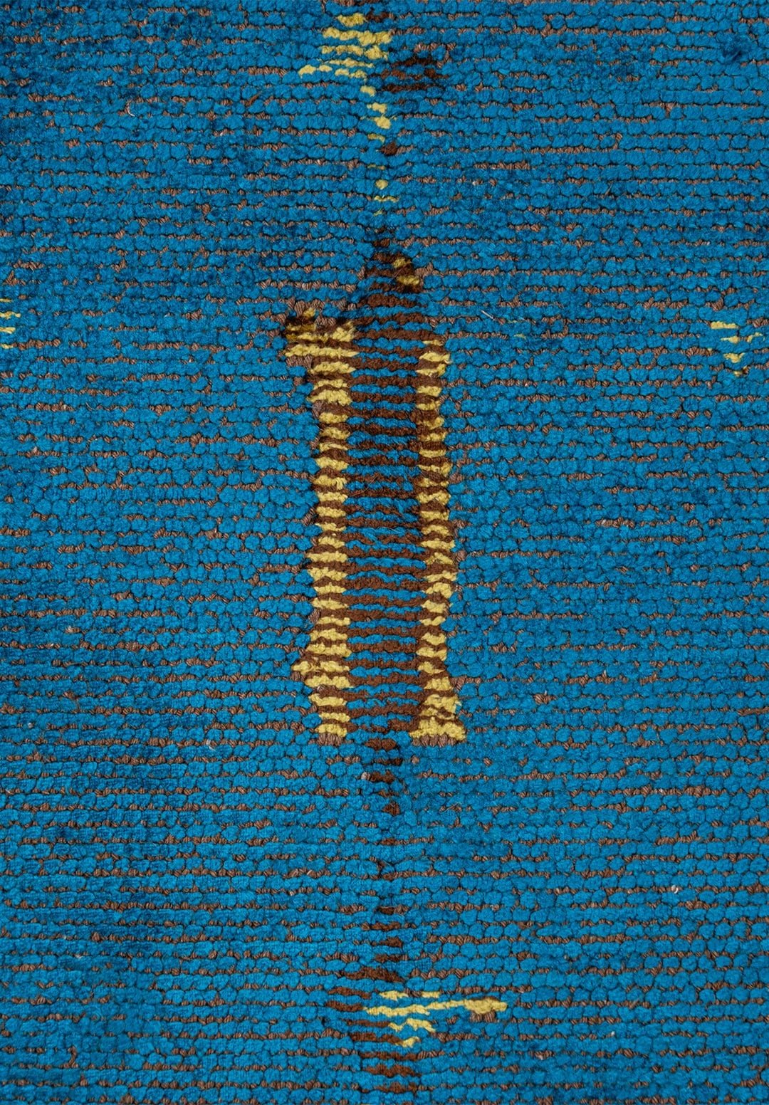 Maya Dark Brown - Cyan Rug