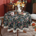 Mossy Green Round Tablecloth