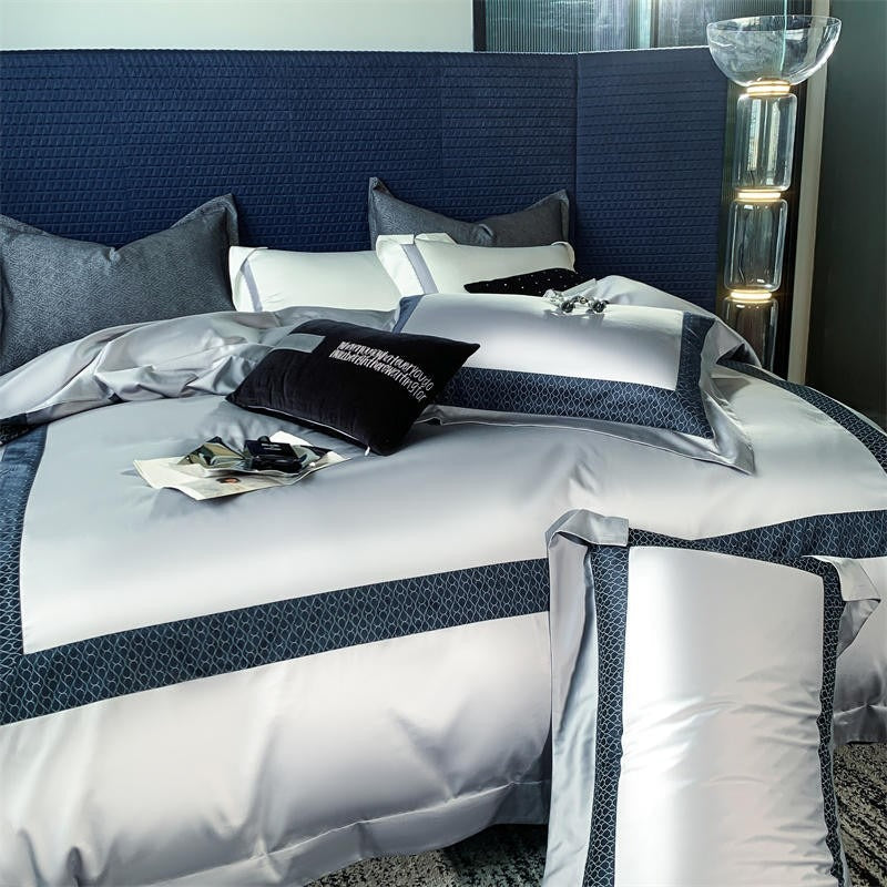 Sablier Silver Luxury Egyptian Cotton Bedding Set
