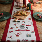 Snowman Tassel Table Runner