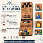 ⚓ Ship, Captain, Crew – A Classic Wooden Dice Game For Family & Travel Fun