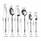 Xena Silver Stainless Steel Cutlery Set