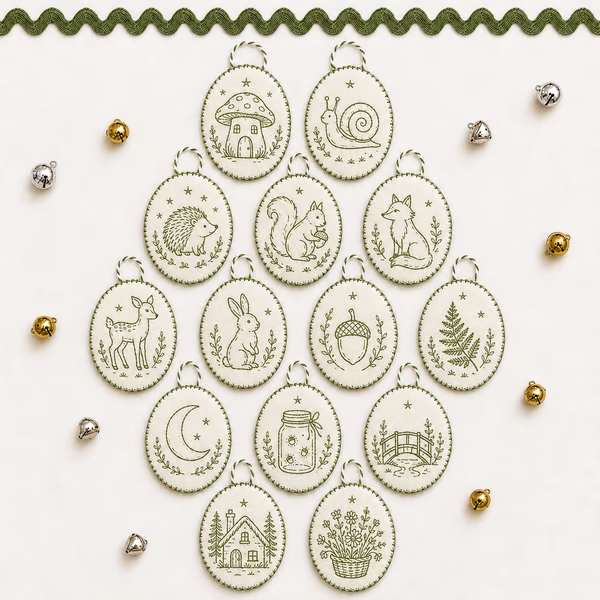 🧵Beginner-Friendly DIY Heirloom Oval Embroidery Ornament Kit Collection | Complete Kit with All Tools & Step-by-Step Guide Included 💕