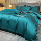 Neo Green Silky Egyptian Cotton Bedding Set