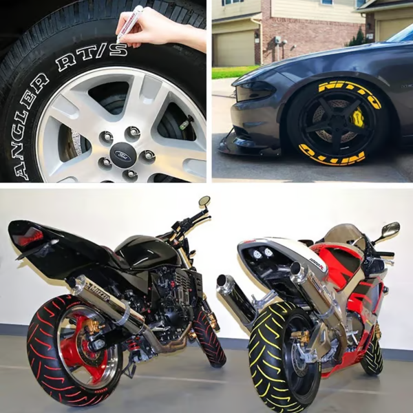 12 Color Waterproof Tire Paint Pen (12PCS)