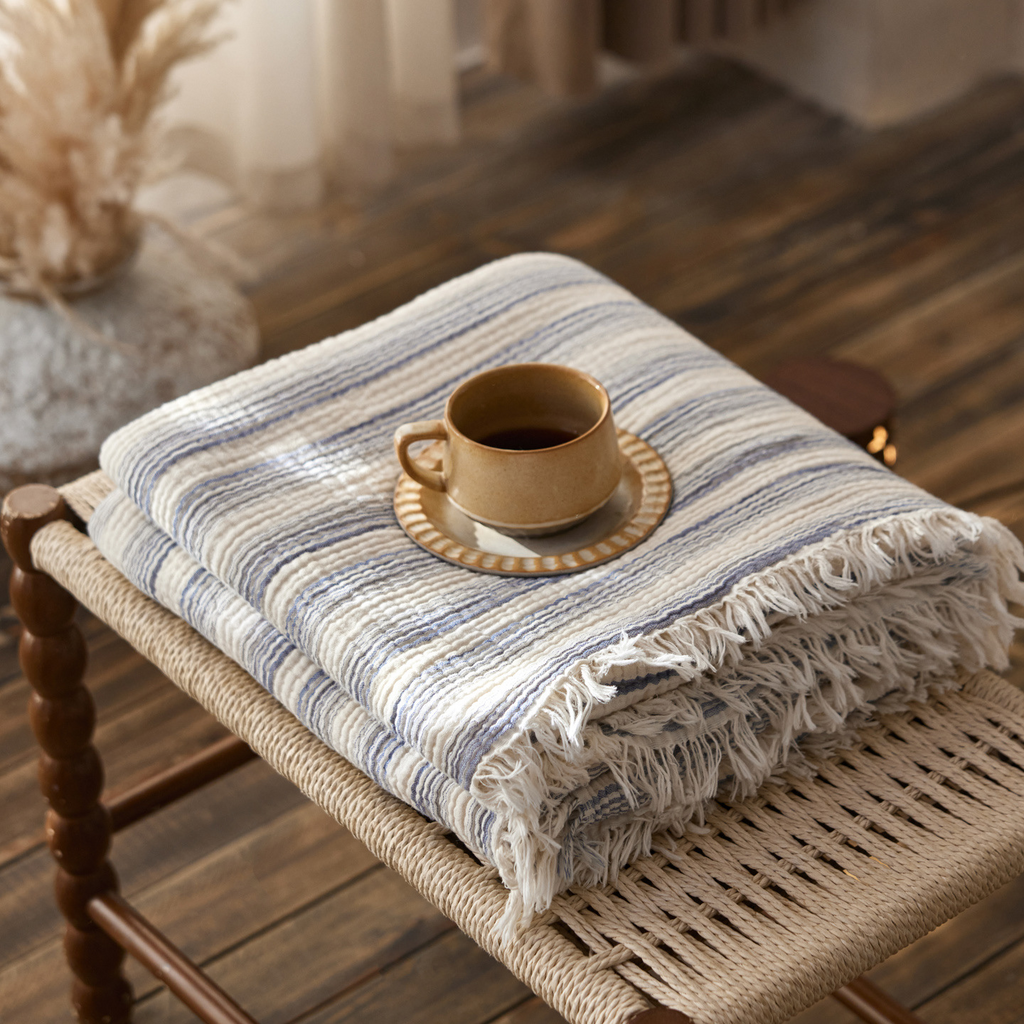 Woven Stripe Throw Blanket