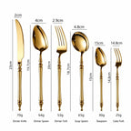 Xena Gold Stainless Steel Cutlery Set