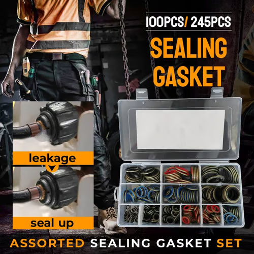 🔥100pcs/ 245pcs Assorted Sealing Gasket Set