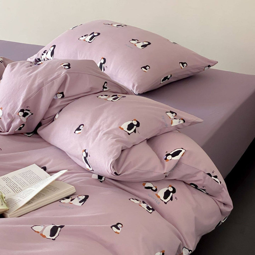 Penguin Party Dots Bedding Set