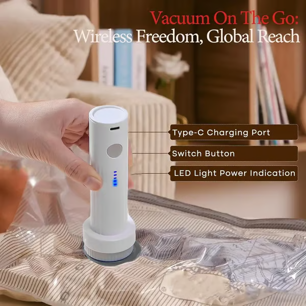 🎅2025 Christmas Hot Sale - Cordless Travel Vacuum Storage Compression Bag Set - 6 Pack & 9Pack