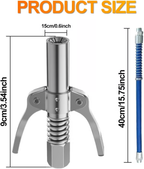 Double Handle High Pressure Quick Release Grease Coupler