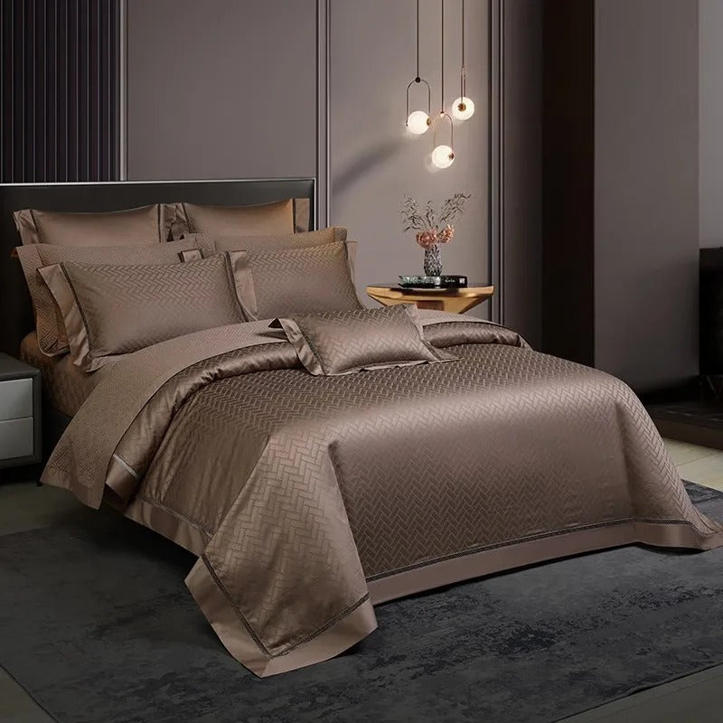 Jana Luxury Jacquard Egyptian Cotton Bedding Set