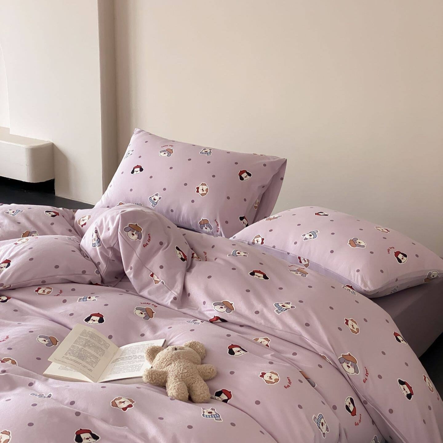 Lucky Dog Dots Bedding Set