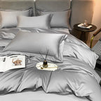 Neo Light Grey Silky Egyptian Cotton Bedding Set