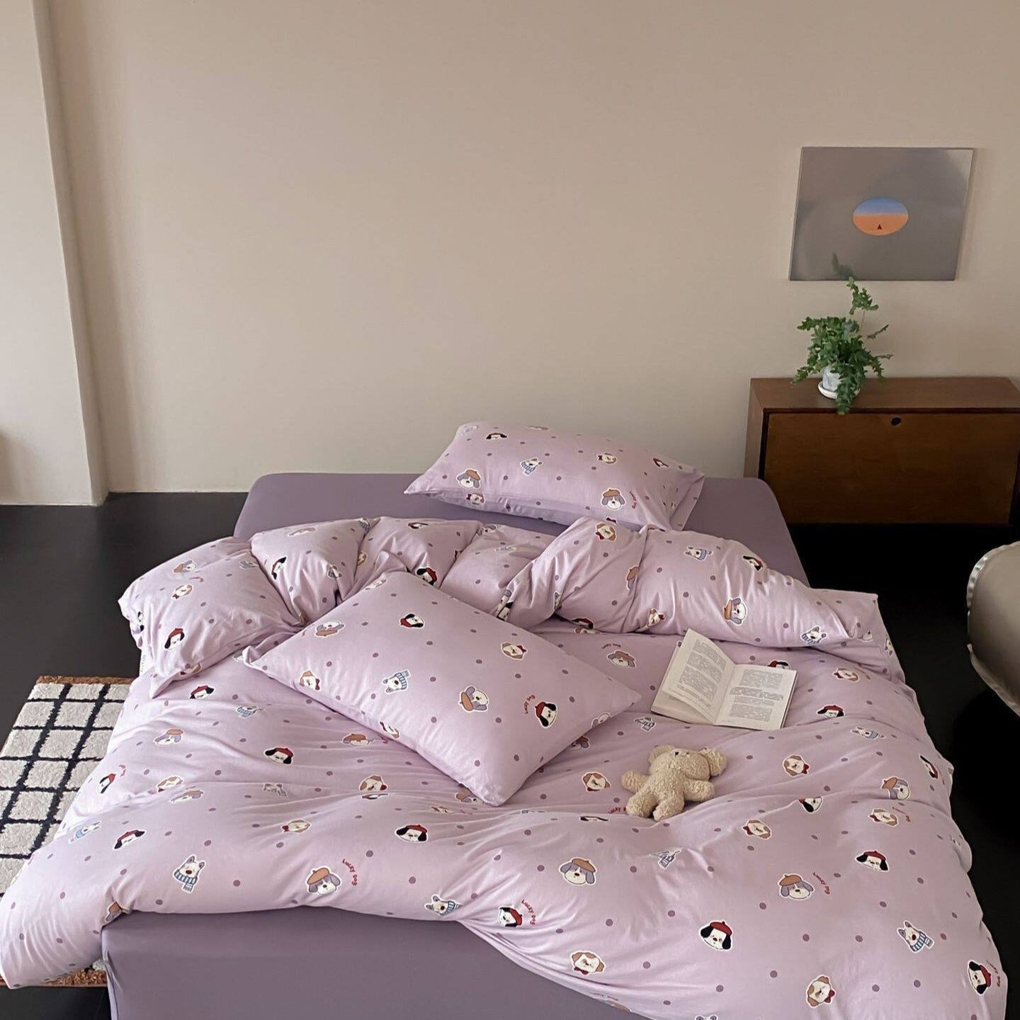 Lucky Dog Dots Bedding Set