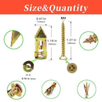 Self Drilling Drywall Anchors with Screws Kit