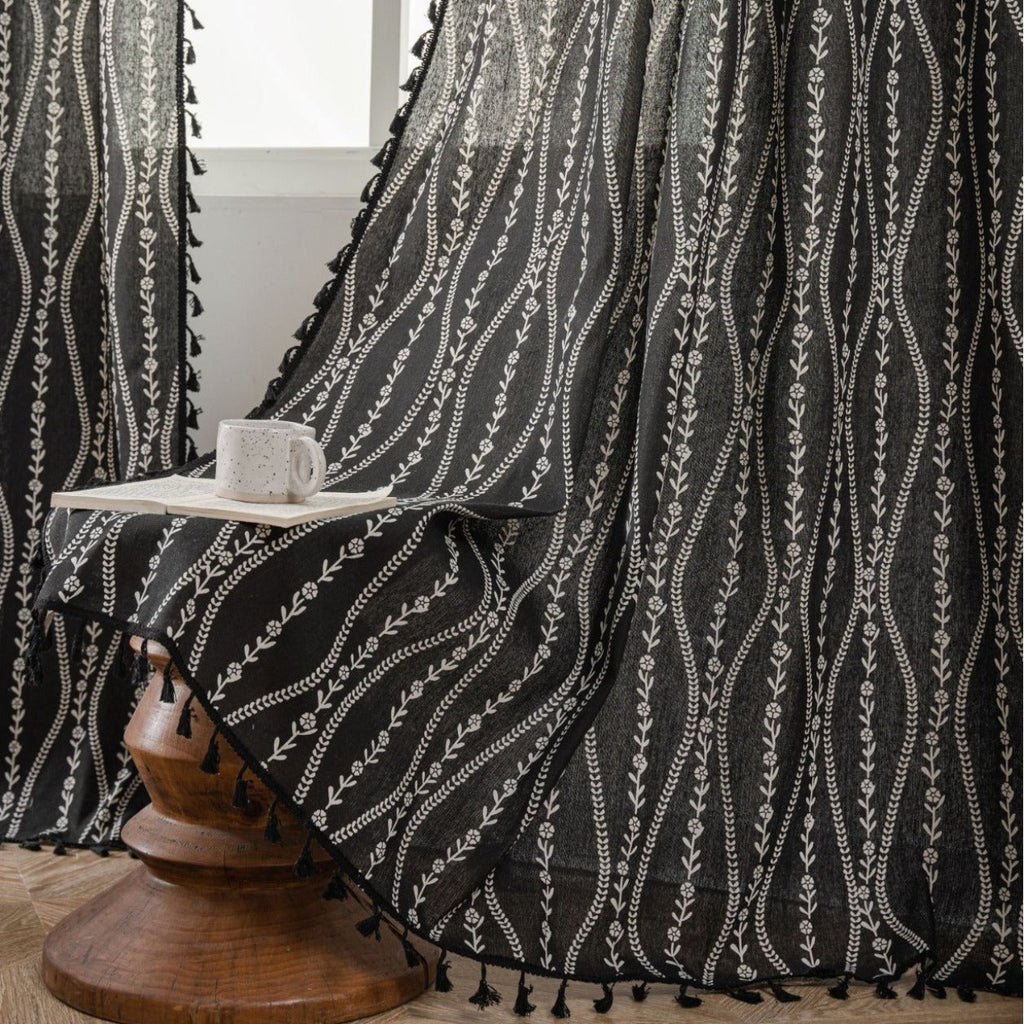 Vine Wave Tassel Curtain