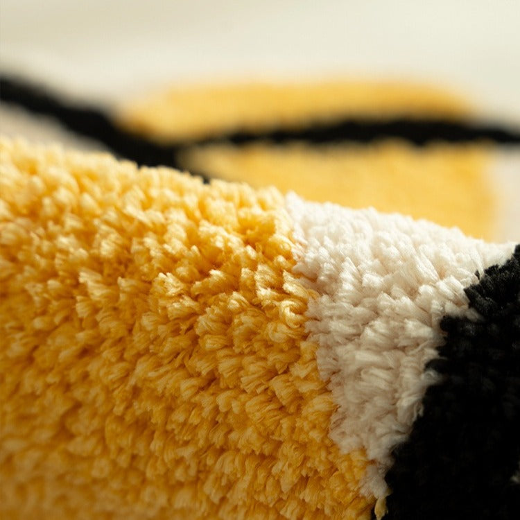 Yellow Fluffy Bath Mat