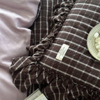 Ruffle Checker Bedding Set