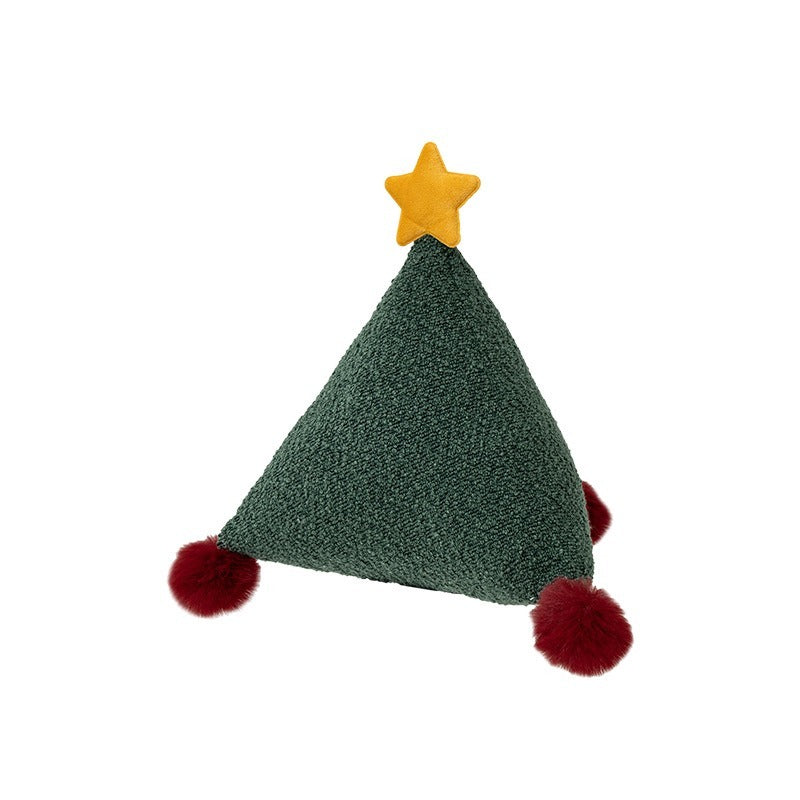 Xmas Night Tree Square Cushion